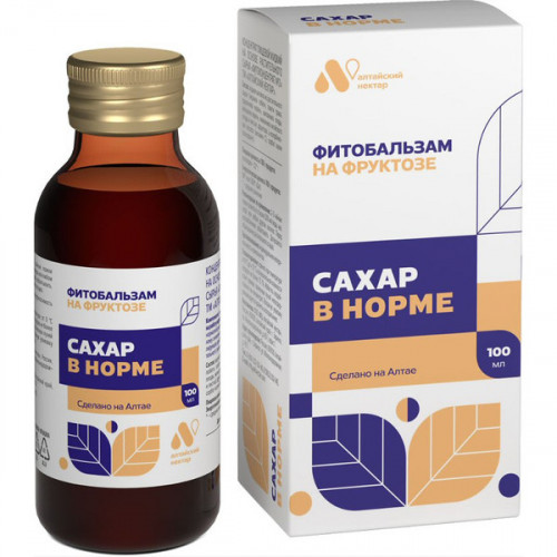 Бальзам "Сахар в норме" Алтайский нектар 100мл