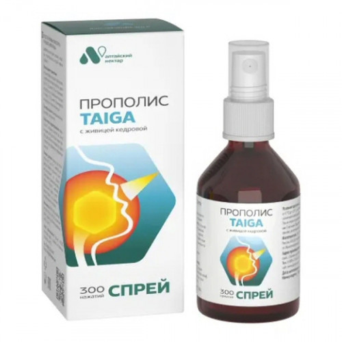Прополис спрей taiga (безалкогольный) 50мл