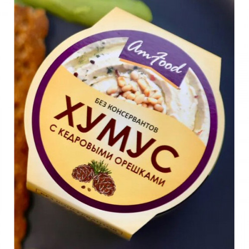 Хумус с кедровыми орешками, стекло 200г