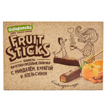 Конфеты "FruitSticks" с курагой, миндалём и цукатами апельсина 175г