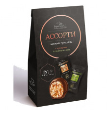 Конфеты "Медофеты" мягкий грильяж ассорти коробка 130г