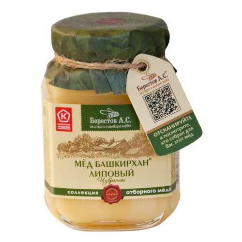 Мёд "Берестов А.С." Башкирхан ст.банка 200г