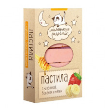 Пастила "Маленькие радости" Клубника, банан и мёд 95г