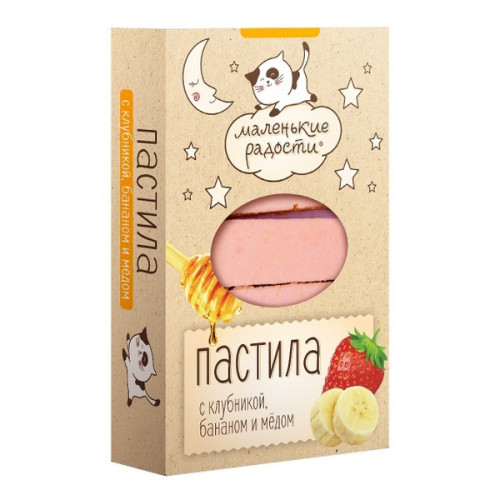 Пастила "Маленькие радости" Клубника, банан и мёд 95г