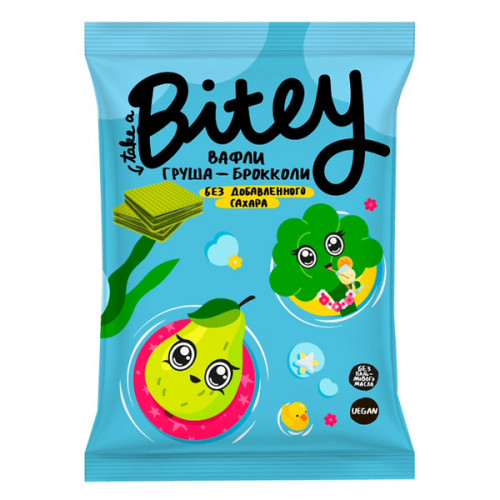 Вафли Bitey Груша-Брокколи 35г