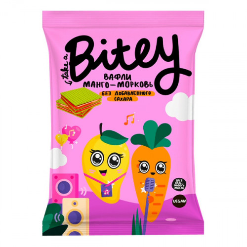 Вафли Bitey Манго-Морковь 35г