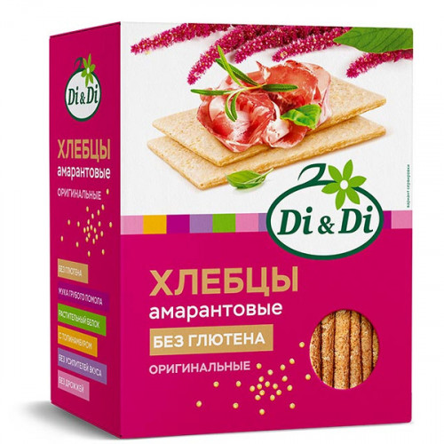 Хлебцы амарантовые кукурузно-рисовые 195г