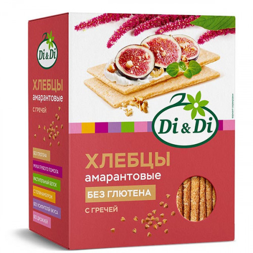 Хлебцы амарантовые кукурузно-рисовые с гречей 195г