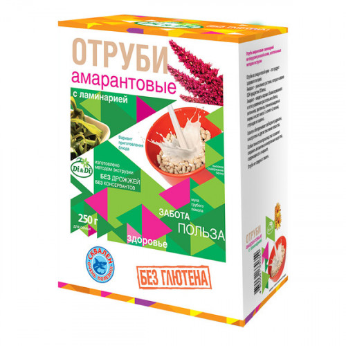 Отруби амарантовые с ламинарией 250г