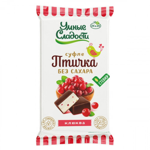 Суфле нежное "УмСладости" "Птичка умная" клюква 215г