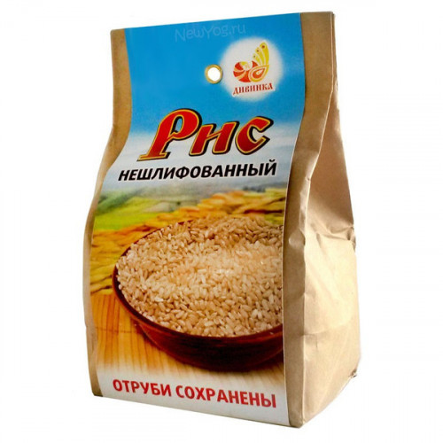 Рис нешлифованный к/п 500г