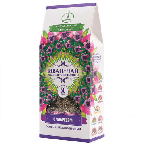 Иван-чай с чабрецом ферментированный, пачка 50г