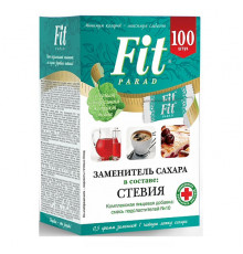 ФитПарад № 10 - 100г эритрит, сукралоза, стевиозид 100шт САШЕ