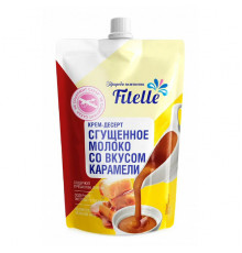 Крем-десерт Сгущённое молоко со вкусом Карамели Fitelle 100г