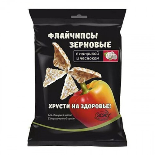 Флайчипсы зерновые с паприкой и чесноком 40г