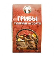 Грибы ассорти сушеные резаные, пак. 30г
