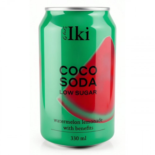 Лимонад CocoSoda арбуз на основе кокоса iki 330мл