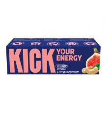 Батончик "KICK energy" инжир, орех, пребиотики 35г