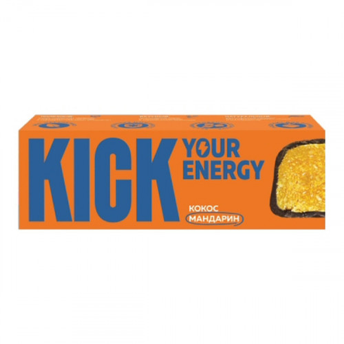 Батончик "KICK energy" кокос с мандарином 45
