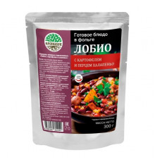 Лобио с картофелем и халапеньо vegan, реторт-пакет 300г