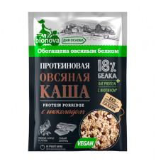 Каша овсяная протеиновая Bionova с шоколадом 40г