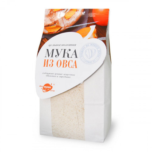 Мука овсяная цельносмолотая 500г
