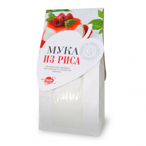Мука рисовая (белый рис) цельносмолотая 500г