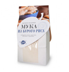 Мука рисовая (бурый рис) цельносмолотая 500гр