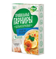 Рис бурый с овощами Образ жизни, 300 г