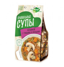 Суп полбяной с грибами и овощами 180г