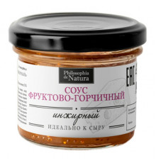 Соус "Инжирный" к сыру, горчичный медово-фруктовый, стекло 100г