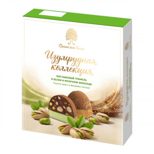 Конфеты "Изумрудная коллекция" фисташковый трюфель 100г