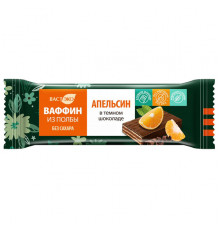 Ваффин из полбы "Апельсин в горьком шоколаде" без сахара 26г