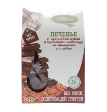 Печенье рисовое с гречневой мукой и шоколадом Vitlen 200г