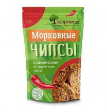 Чипсы морковные с ламинарией и чили «Здороведа» 100 г