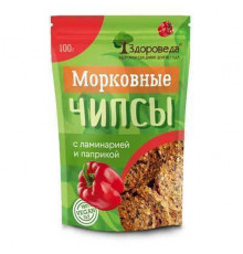 Чипсы морковные с ламинарией оригинальные «Здороведа» 100 г