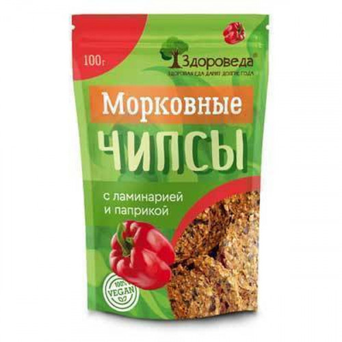 Чипсы морковные с ламинарией оригинальные «Здороведа» 100 г