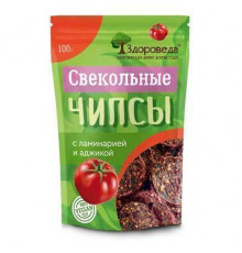 Чипсы свекольные с ламинарией и аджикой «Здороведа» 100 г